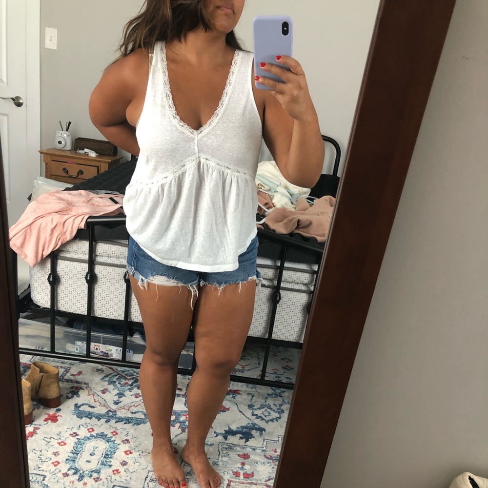 White tank top